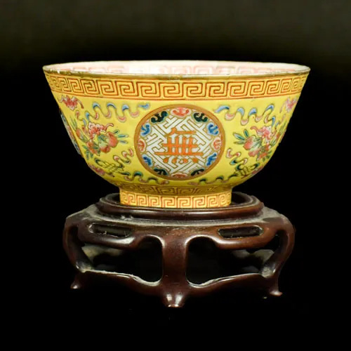 Qing Dynasty Longevity Bowl