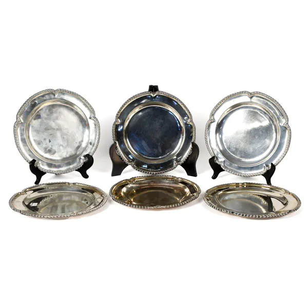 antique silver plates